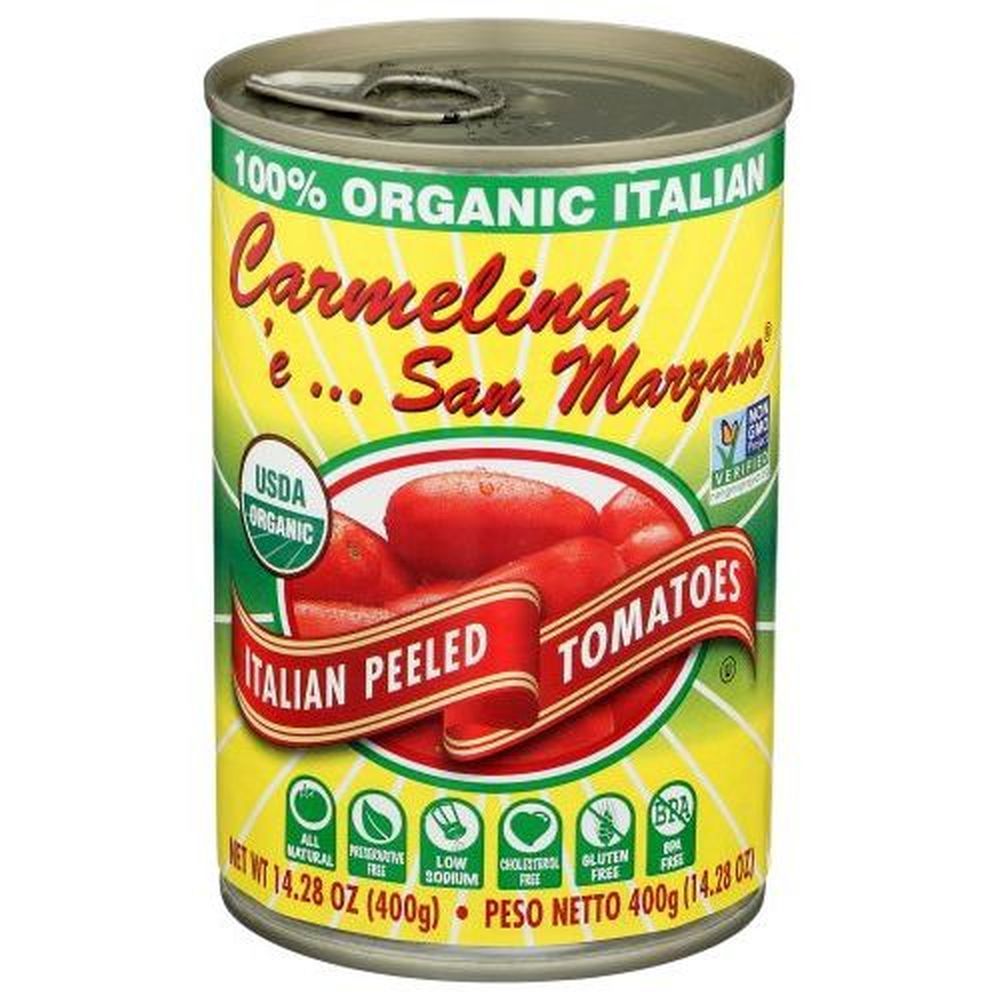 Carmelina Organic Italian Whole Peeled Tomatoes In Puree, 14.28 Ounce -- 12 Per Case