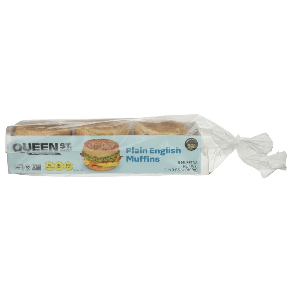 Queen St Bakery Original Superfood English Muffin, 16.93 Ounce -- 6 Per Case