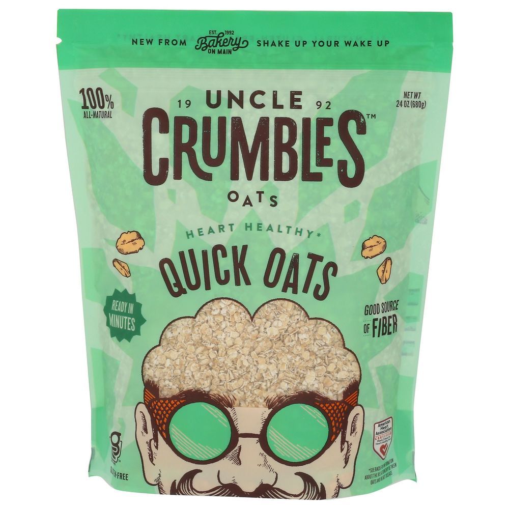 Uncle Crumbles Gluten Free Quick Oats, 24 Ounce -- 4 Per Case