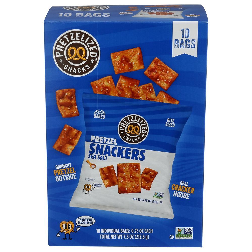 Pretzelized Sea Salt Pretzel Cracker, 7.5 Ounce -- 6 Per Case