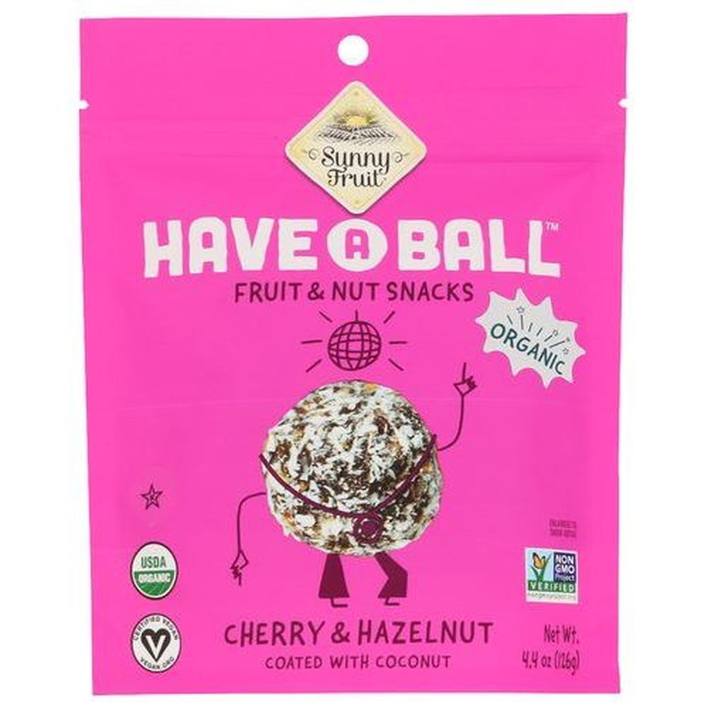 Sunny Fruit Organic Have A Ball Cherry And Hazelnut Balls, 4.4 Ounce -- 6 Per Case