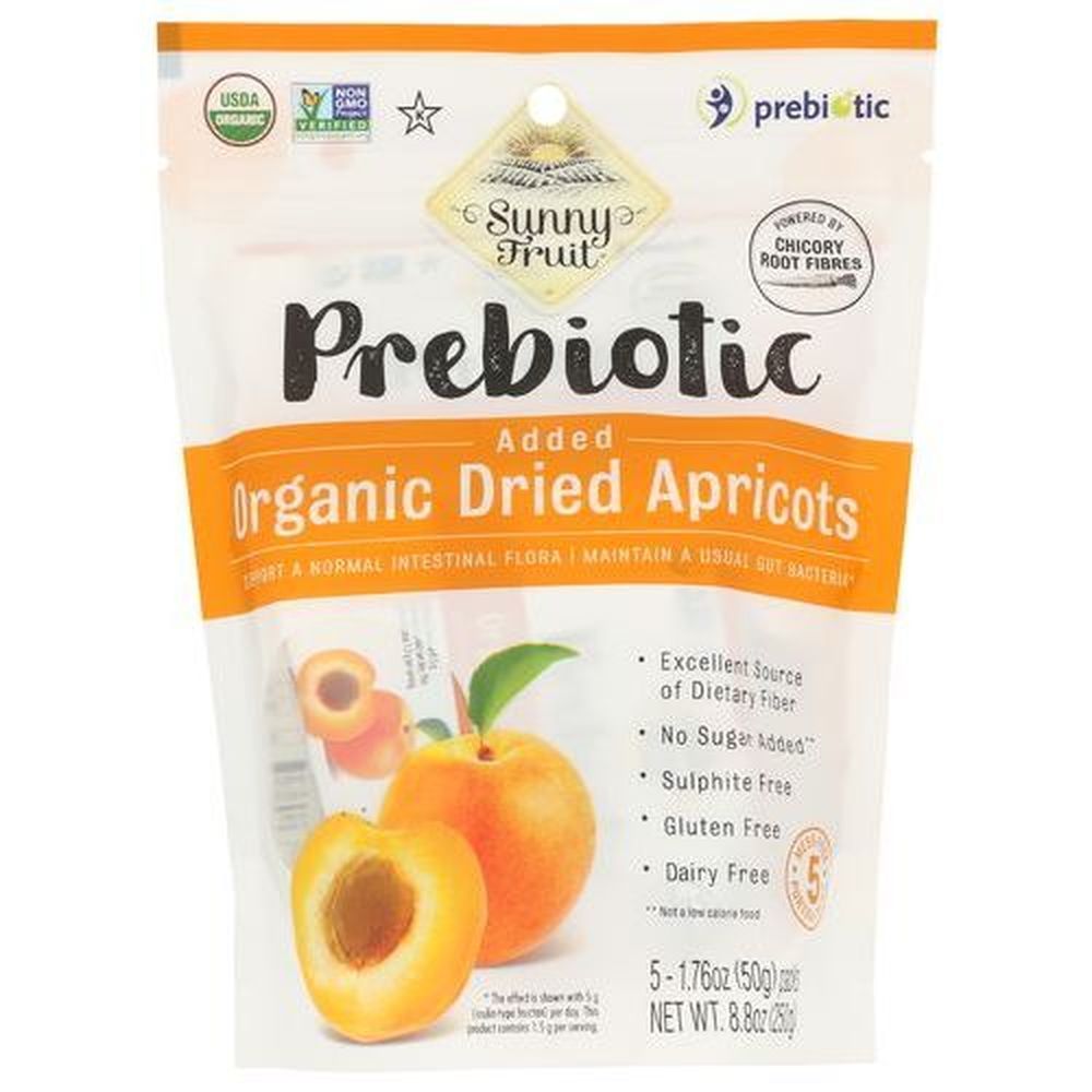 Sunny Fruit Organic Dried Apricot With Added Prebiotics, 8.8 Ounce -- 6 Per Case