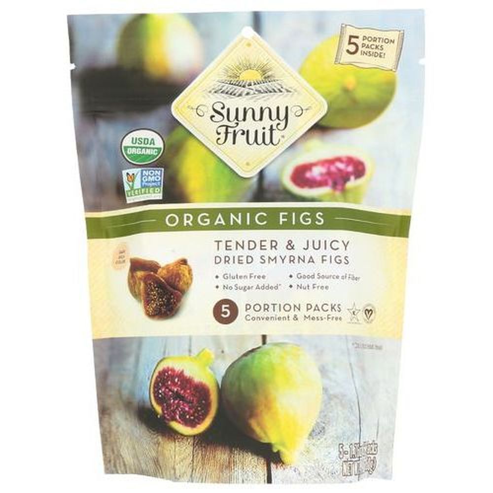 Sunny Fruit Organic Dried Figs, 8.8 Ounce -- 6 Per Case