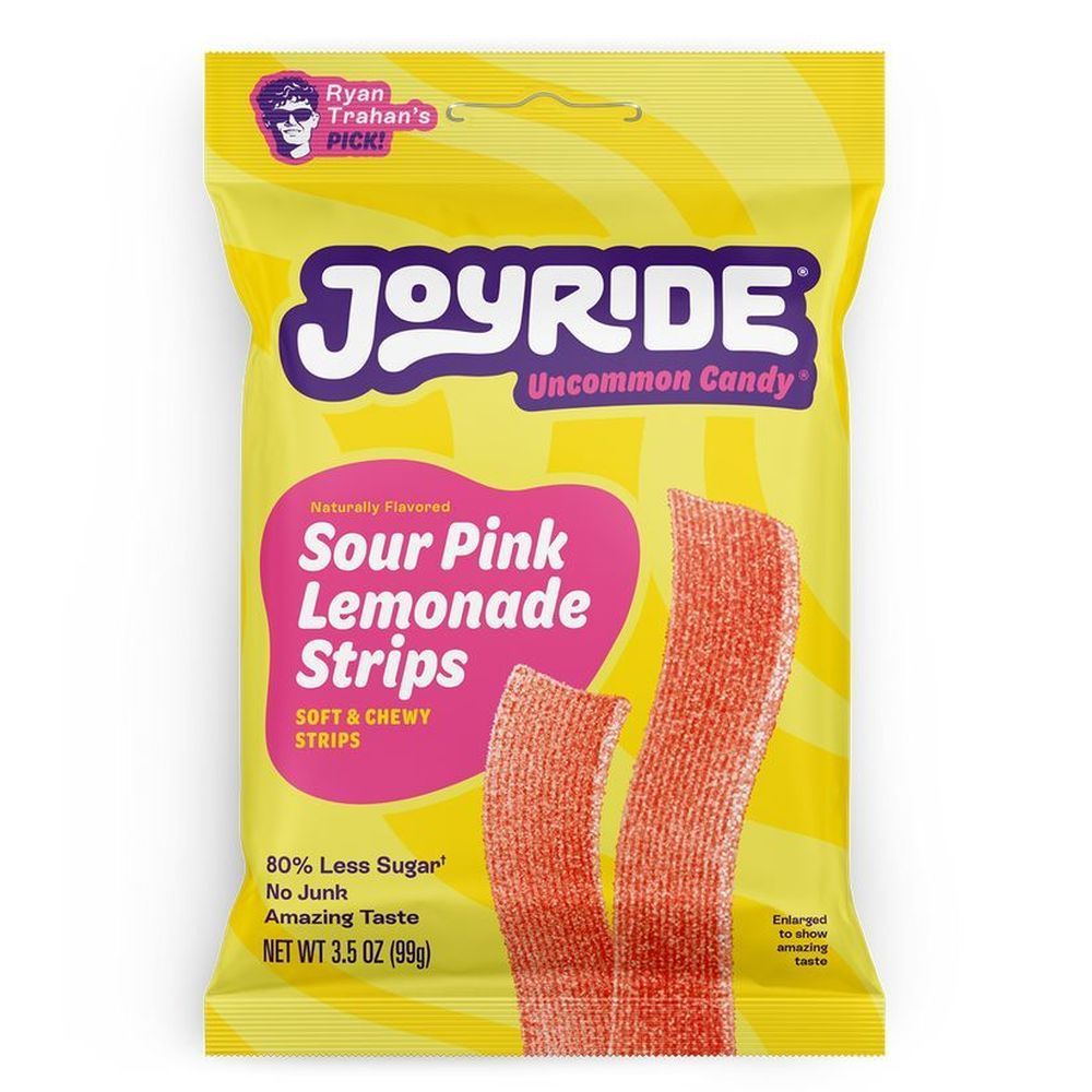 Joyride Sour Pink Lemonade Strips, 3.5 Ounce -- 10 Per Case