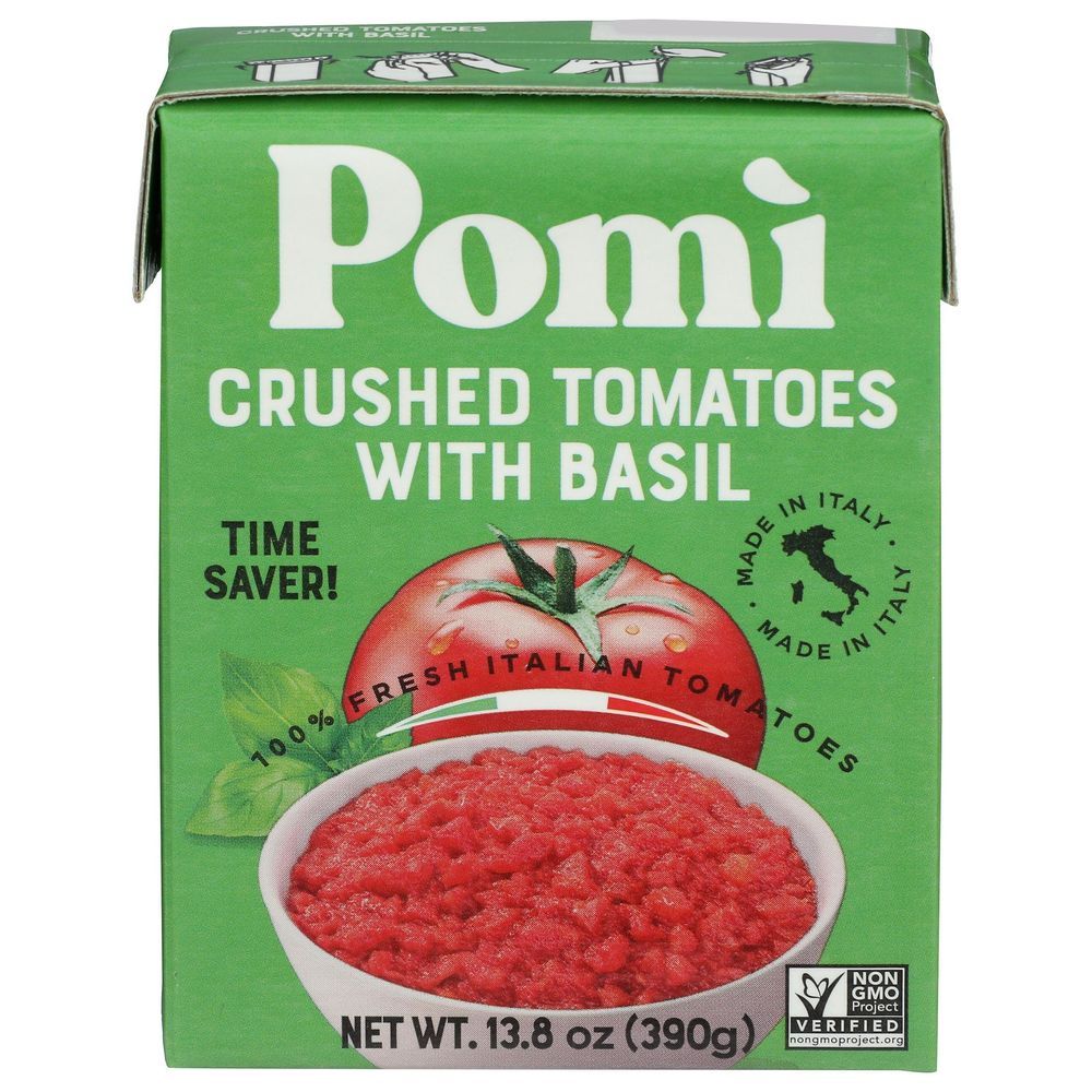 Pomi Crushed Tomatoes With Basil, 13.8 Ounce -- 12 Per Case