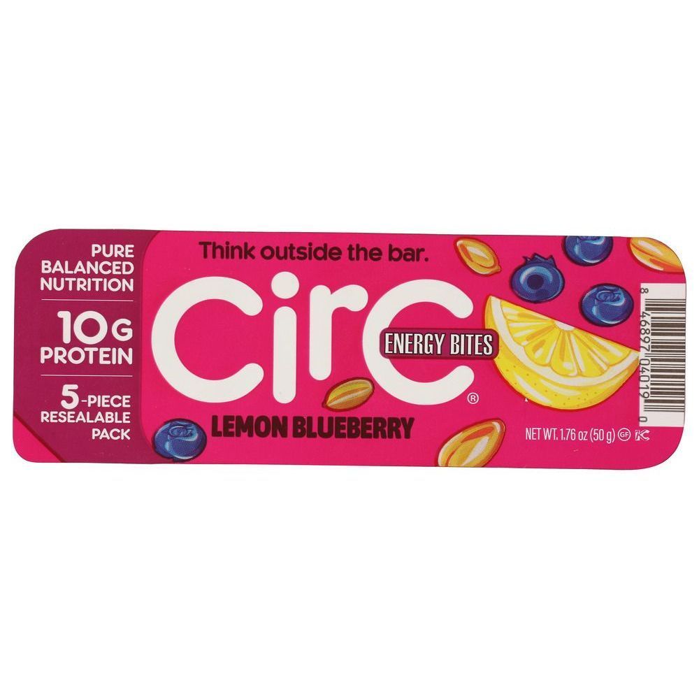 Circ Bites Lemon Blueberry Protein Ball, 1.76 Ounce -- 12 Per Case