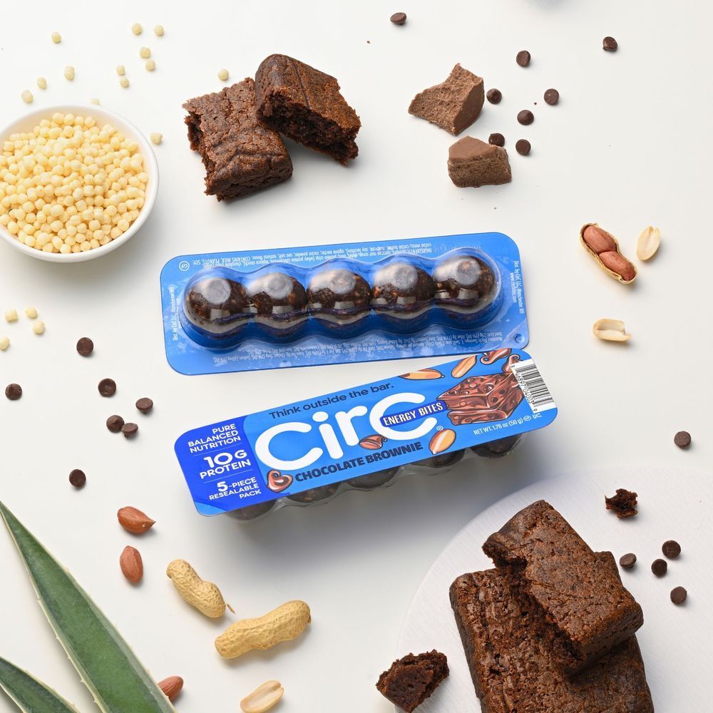 Circ Bites Chocolate Brownie Protein Balls, 10.56 Ounce -- 8 Per Case