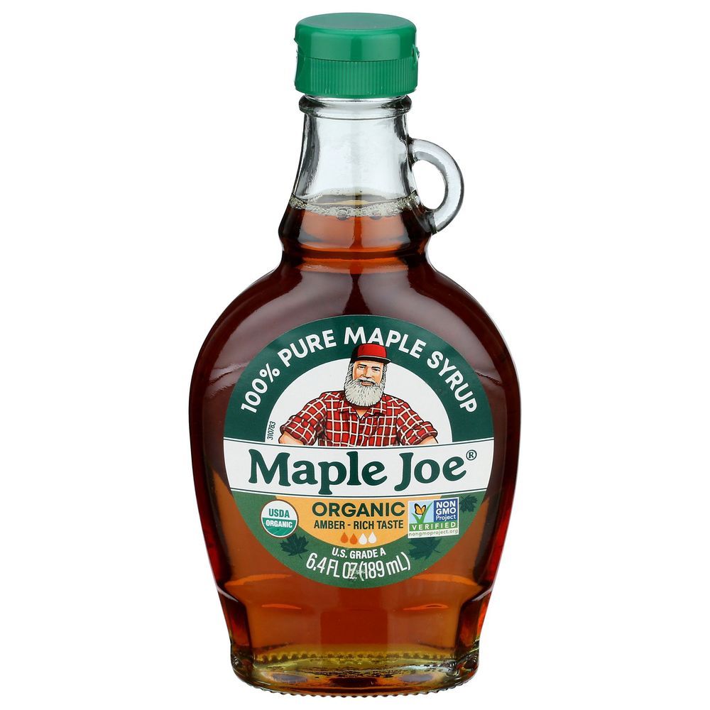 Maple Joe Organic Amber Maple Syrup, 6.4 Fluid Ounce -- 12 Per Case