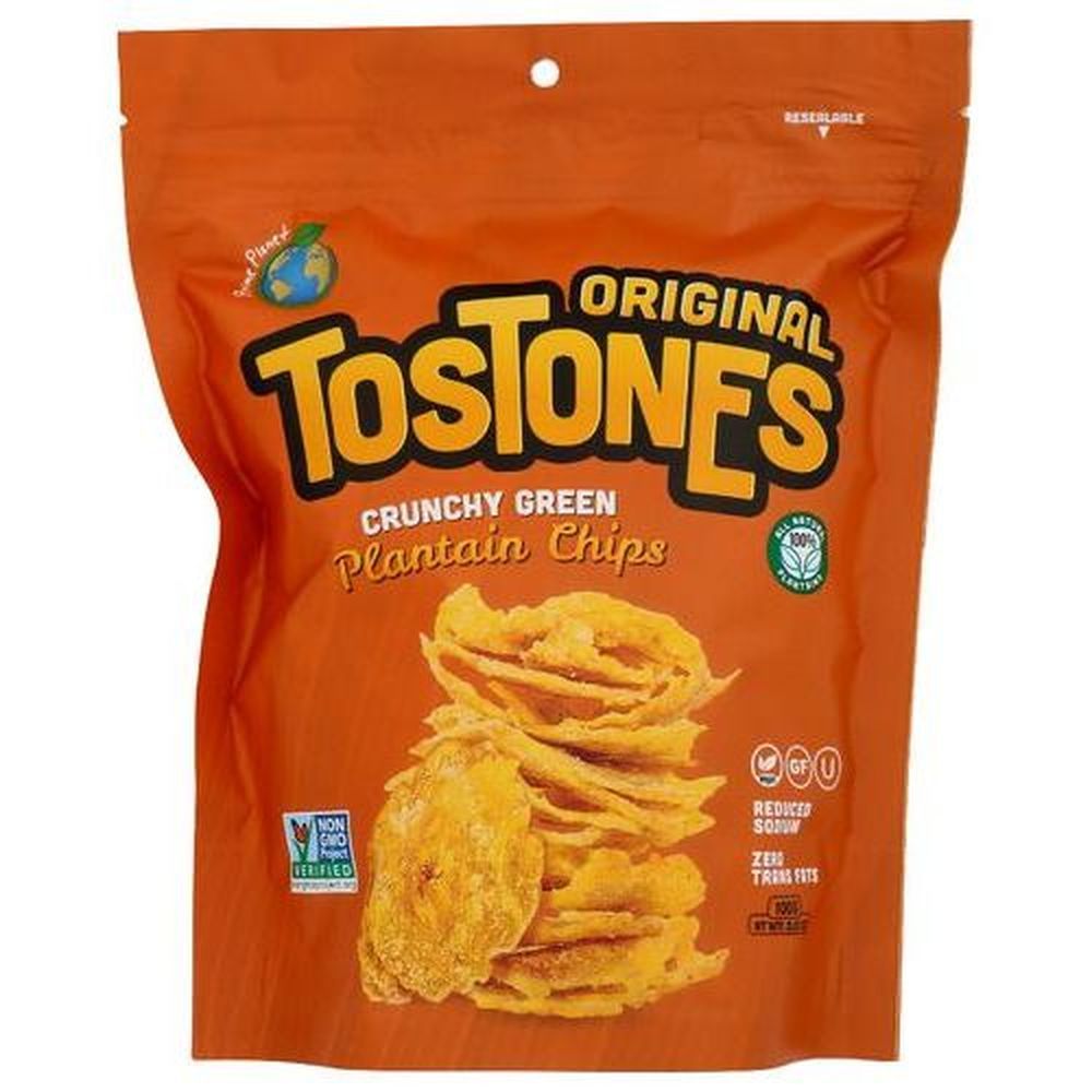 Prime Plants Original Tostones Crunchy Green Plantain Chips, 3.53 Ounce -- 8 Per Case