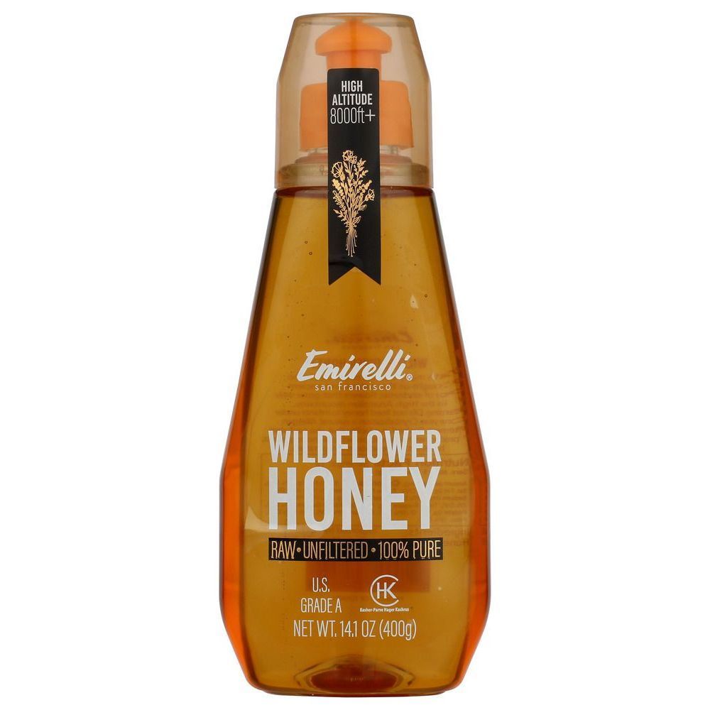 Emirelli Wildflower Honey, 14.1 Ounce Squeeze Bottle -- 6 Per Case