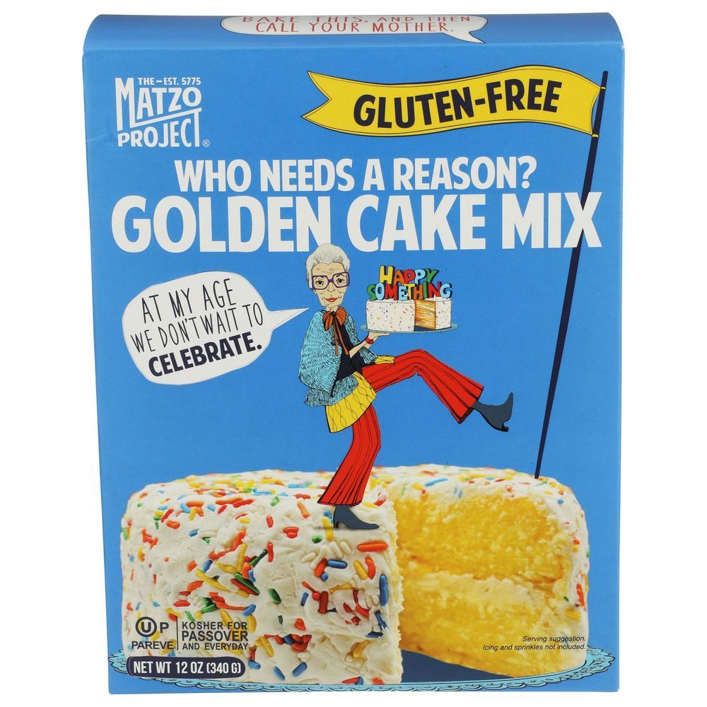 The Matzo Project Who Needs A Reason Gluten Free Golden Cake Mix, 12 Ounce -- 6 Per Case
