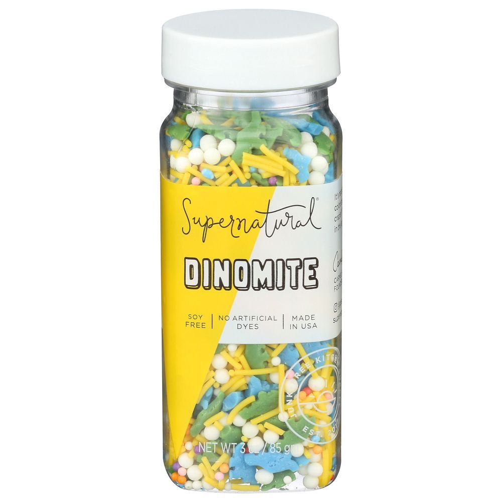 Supernatural Dinomite Sprinkles, 3 Ounce -- 6 Per Case