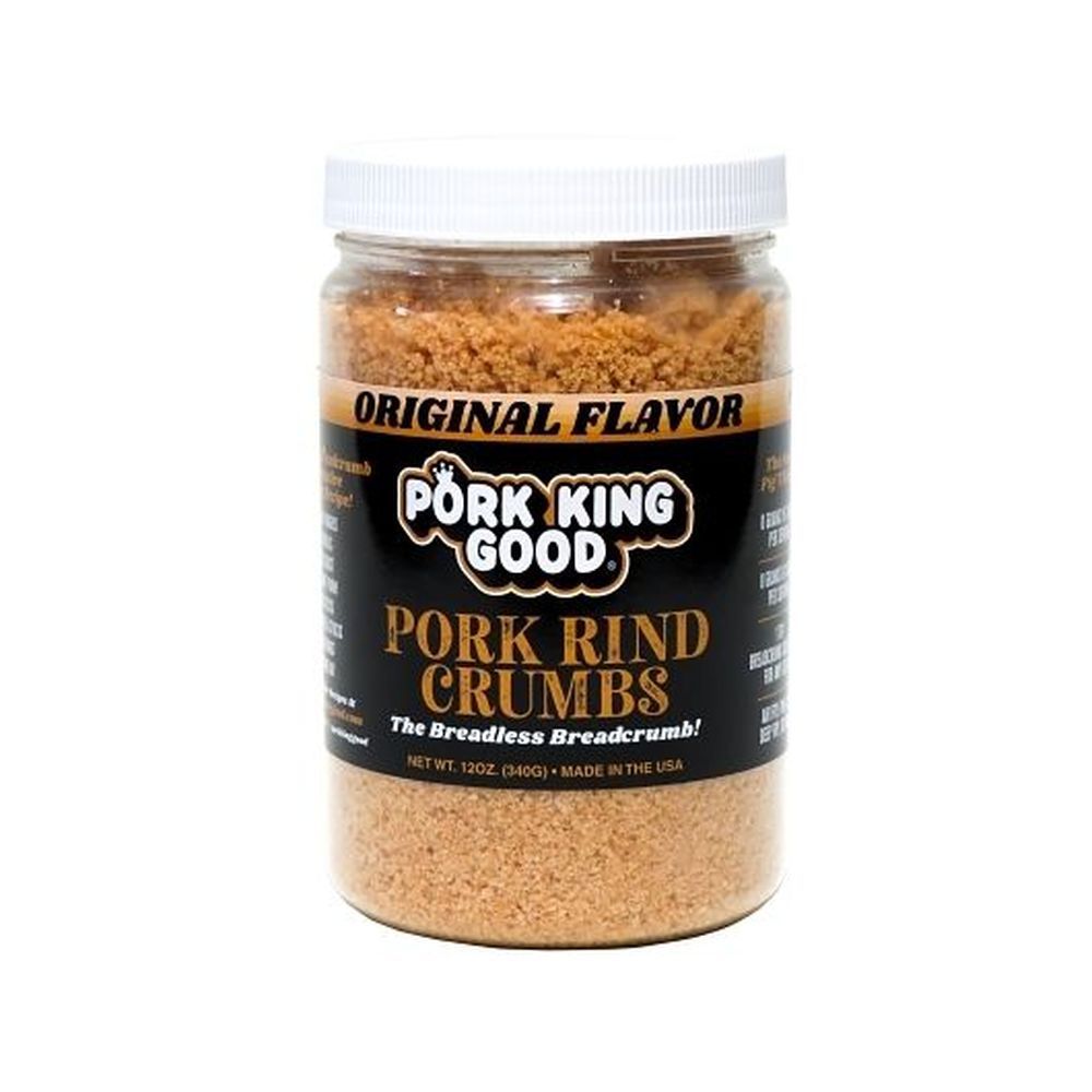 Pork King Good Original Pork Rind Crumbs, 340 Gram -- 6 Per Case