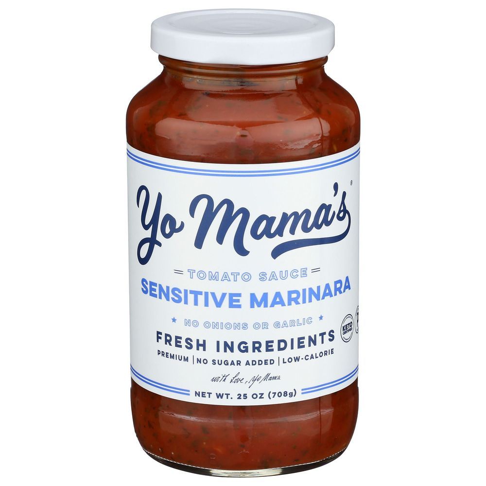 Yo Mama's Sensitive Marinara Tomato Sauce, 25 Ounce -- 6 Per Case