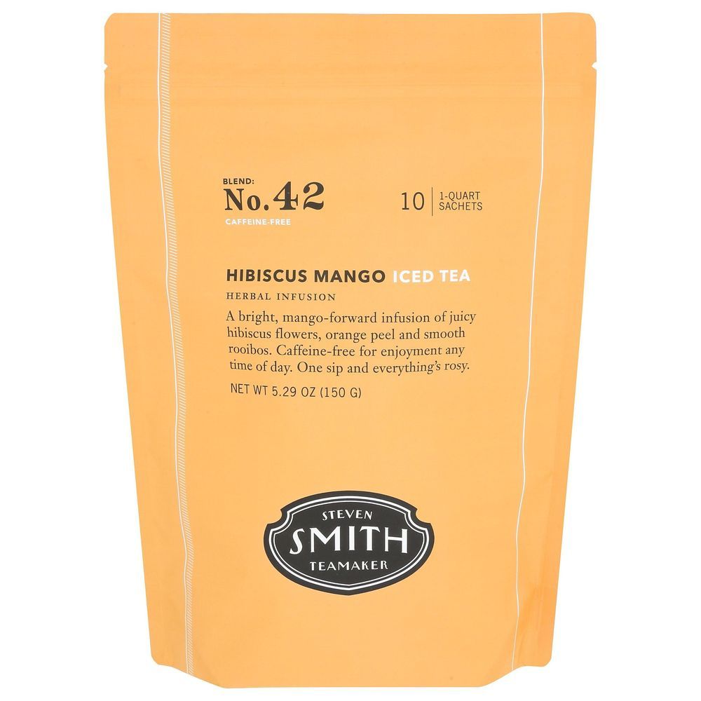 Steven Smith Teamaker Hibiscus Mango Iced Tea, 10 Tea Bags -- 10 Per Case