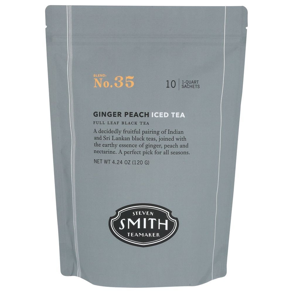 Steven Smith Teamaker Ginger Peach Iced Tea, 10 Tea Bags -- 10 Per Case