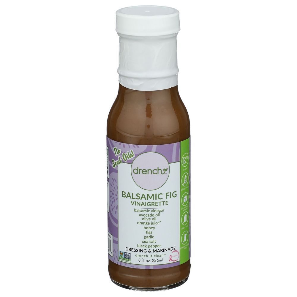 Drench Balsamic Fig Vinaigrette Dressing And Marinade, 8 Ounce -- 6 Per Case