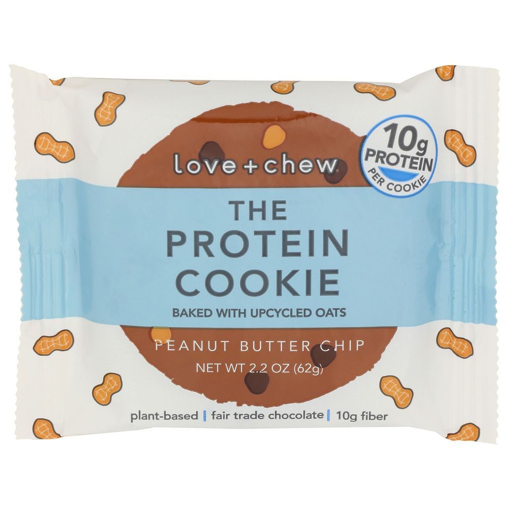 Love Pus Chew Peanut Butter Chip Protein Cookie, 2.2 Ounce -- 12 Per Case