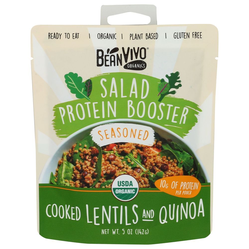 Beanvivo Organic Seasoned Salad Protein Booster, 5 Ounce -- 6 Per Case