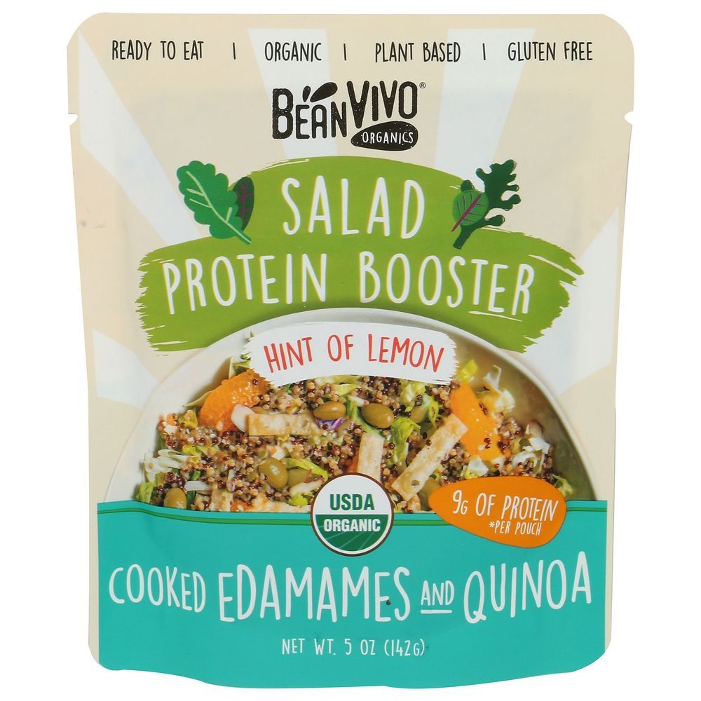 Beanvivo Organic Lemon Salad Protein Booster, 5 Ounce -- 6 Per Case