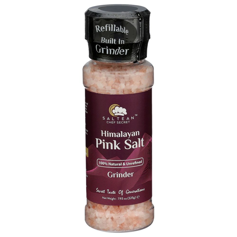 Saltean Chef Secret Himalayan Pink Salt - Pet Grinder, 7.93 Ounce -- 12 Per Case