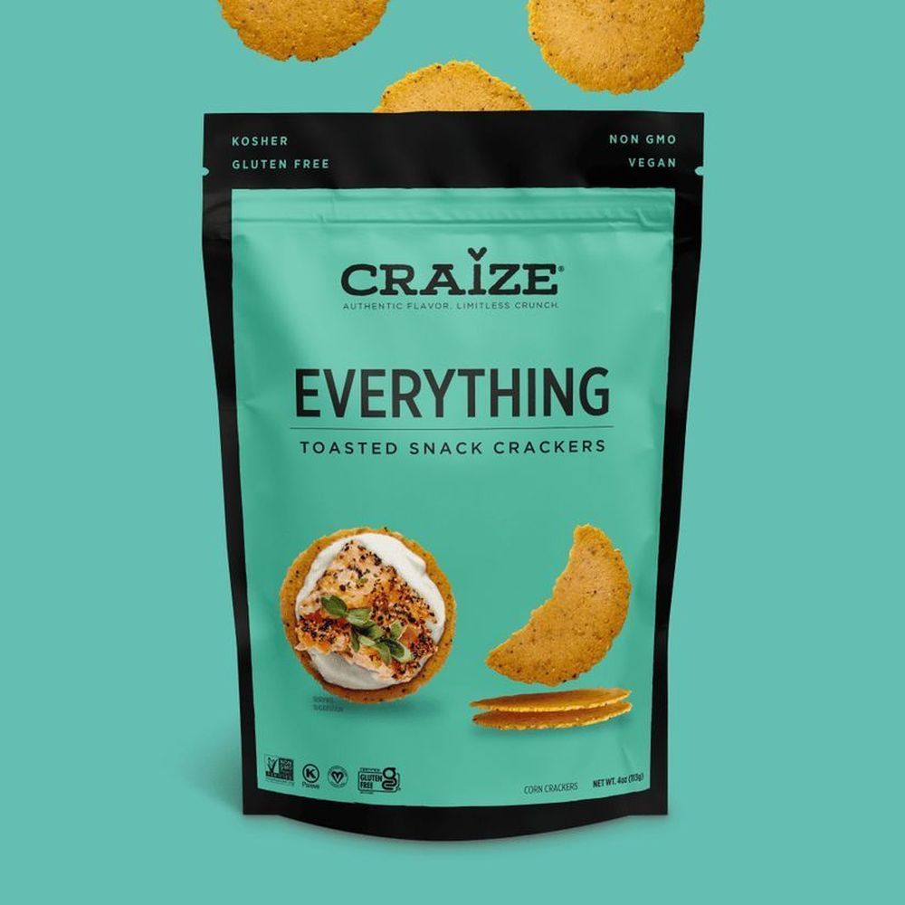Craize Everything Cracker Crisps, 4 Ounce -- 6 Per Case