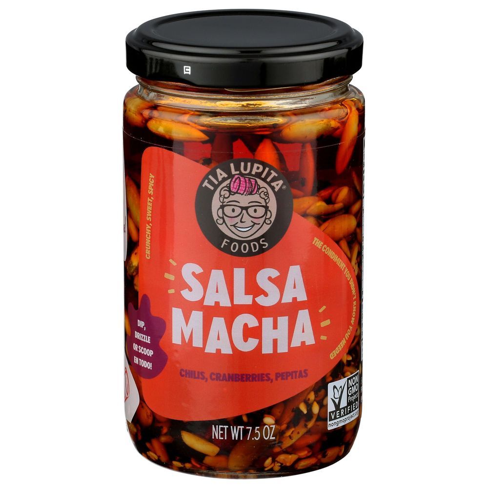 Tia Lupita Foods Chilis Cranberries Pepitas Salsa Macha, 7.5 Ounce -- 6 Per Case
