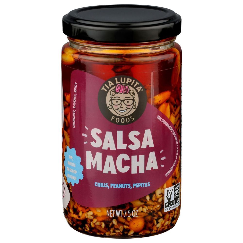 Tia Lupita Foods Chilis Peanuts Pepitas Salsa Macha, 7.5 Ounce -- 6 Per Case