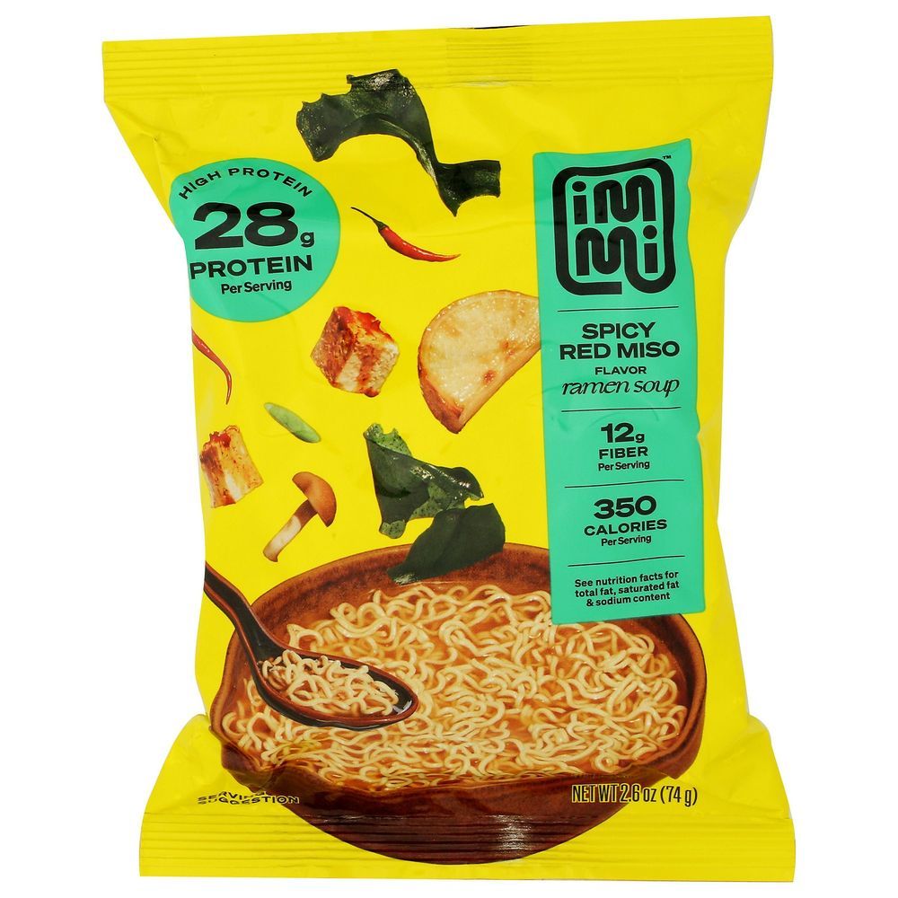 Immi Spicy Red Miso Ramen, 2.6 Ounce Pouch -- 6 Per Case