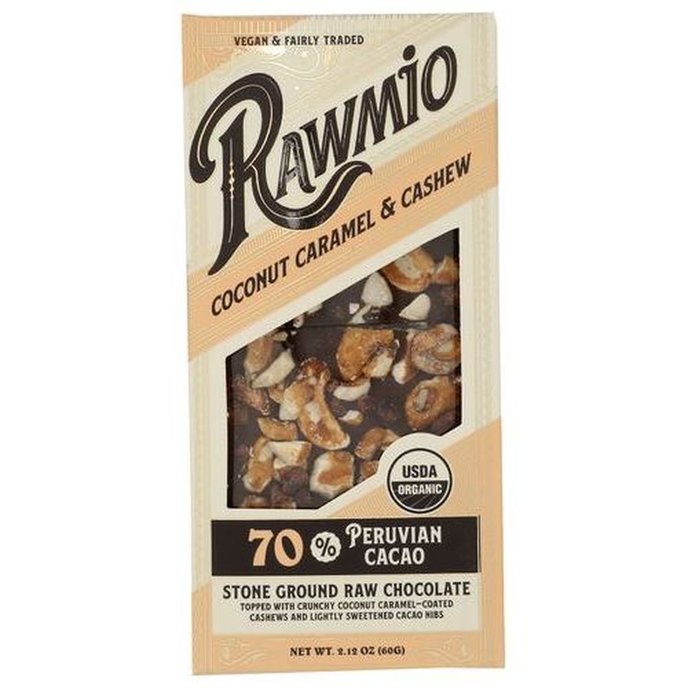 Rawmio Coconut Caramel And Crushed Cashew Bark, 2.12 Ounce -- 12 Per Case