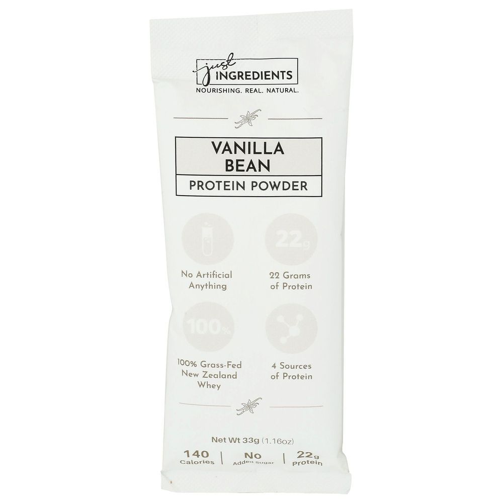 Just Ingredients Vanilla Bean Protein Powder, 1.16 Ounce -- 10 Per Case