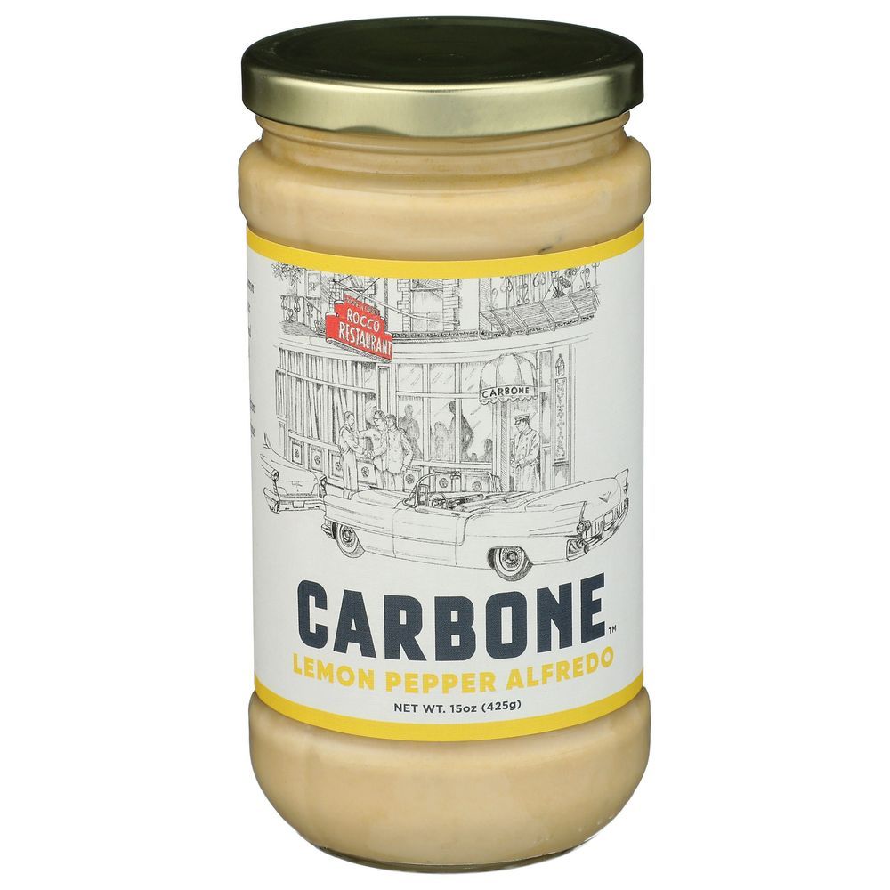 Carbone Lemon Pepper Alfredo Sauce, 15 Ounce -- 6 Per Case
