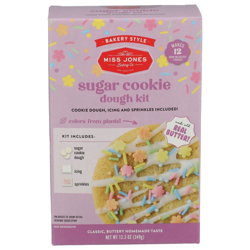 Miss Jones Spring Sugar Cookie Dough Kit, 12.3 Ounce -- 6 Per Case