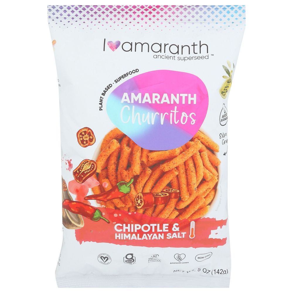 I Amaranth Chipotle And Himalayan Salt Churritos, 5 Ounce -- 10 Per Case