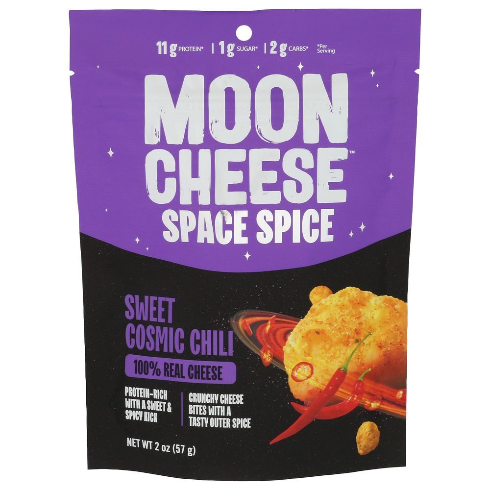 Moon Cheese Space Spice Sweet Cosmic Chili Cheese Snacks, 2 Ounce -- 12 Per Case