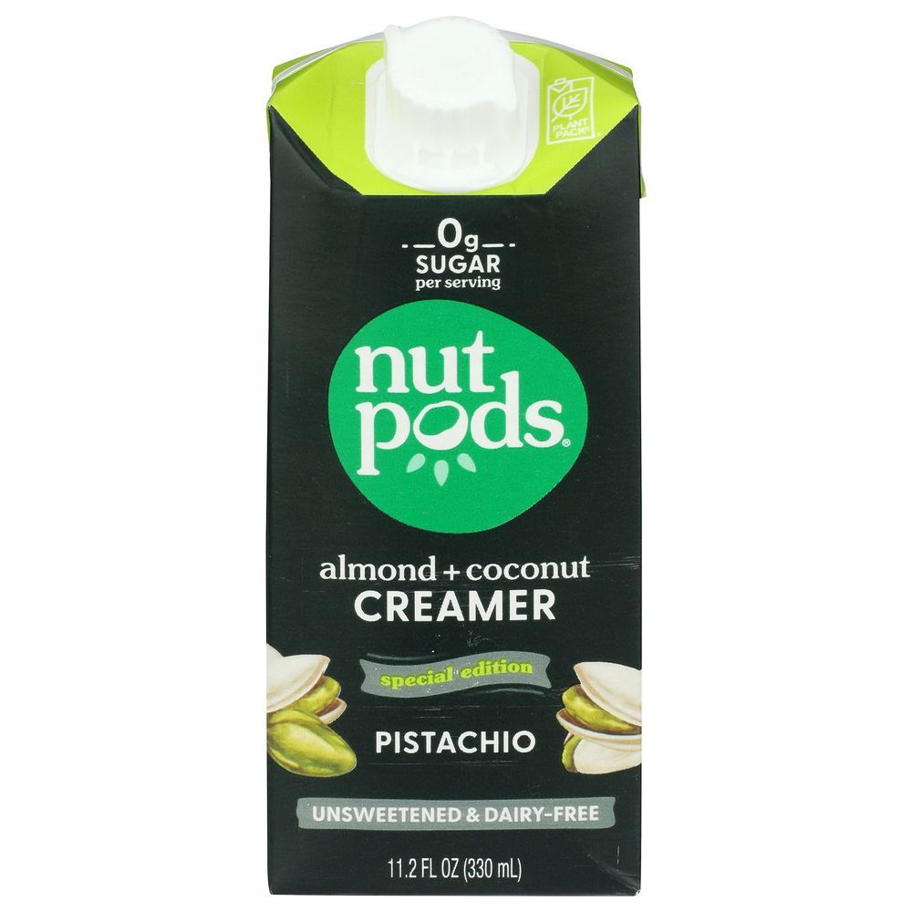 Nutpods Unsweetened Pistachio Creamer, 11.2 Fluid Ounce -- 12 Per Case