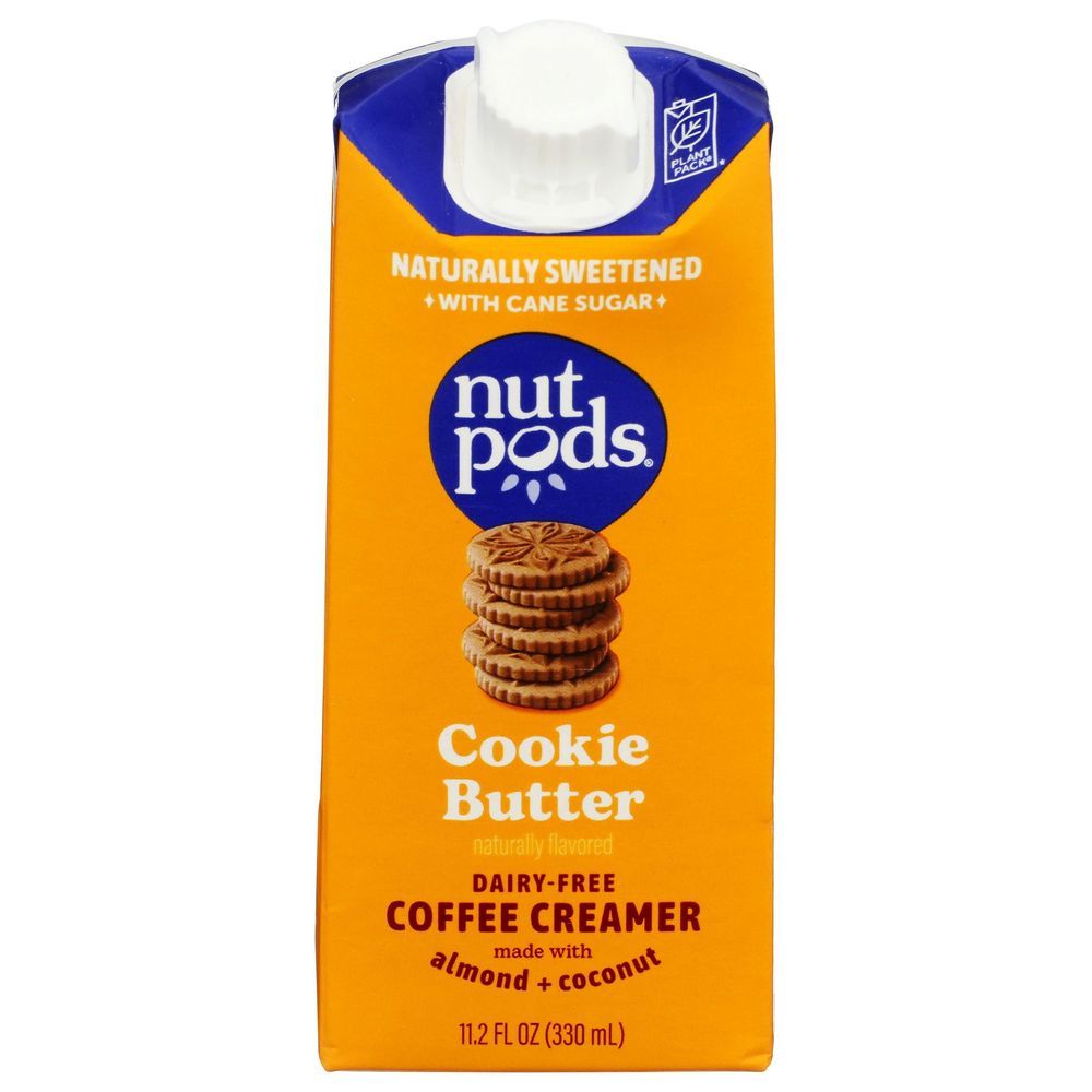 Nutpods Cookie Butter Almond Coconut Coffee Creamer With Cane Sugar, 11.2 Fluid Ounce -- 12 Per Case