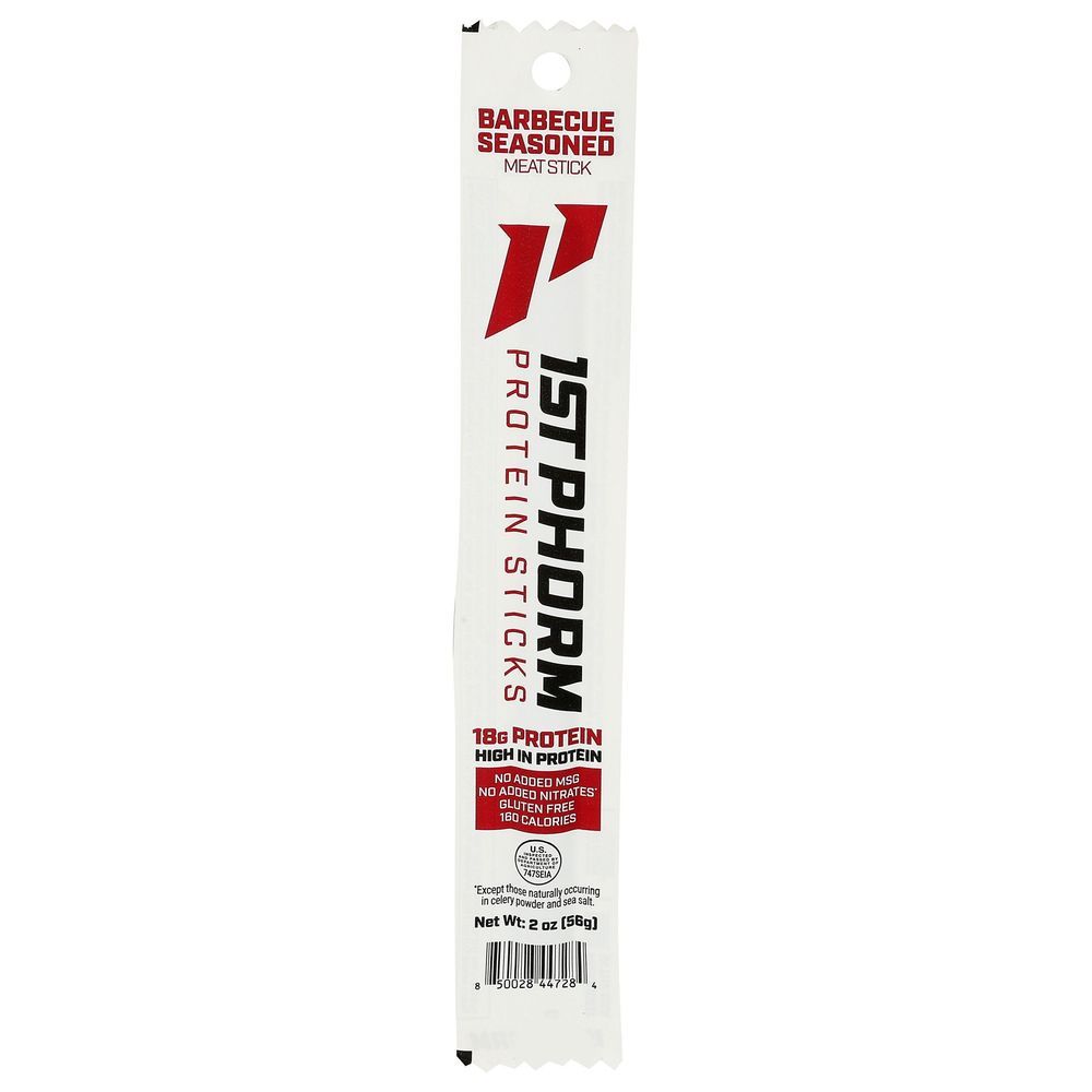1st Phorm Barbecue Seasoned High Protein Sticks, 2 Ounce -- 15 Per Case