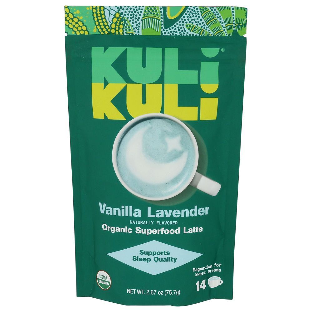 Kuli Kuli Organic Vanilla Lavender Superfood Latte, 2.67 Ounce
