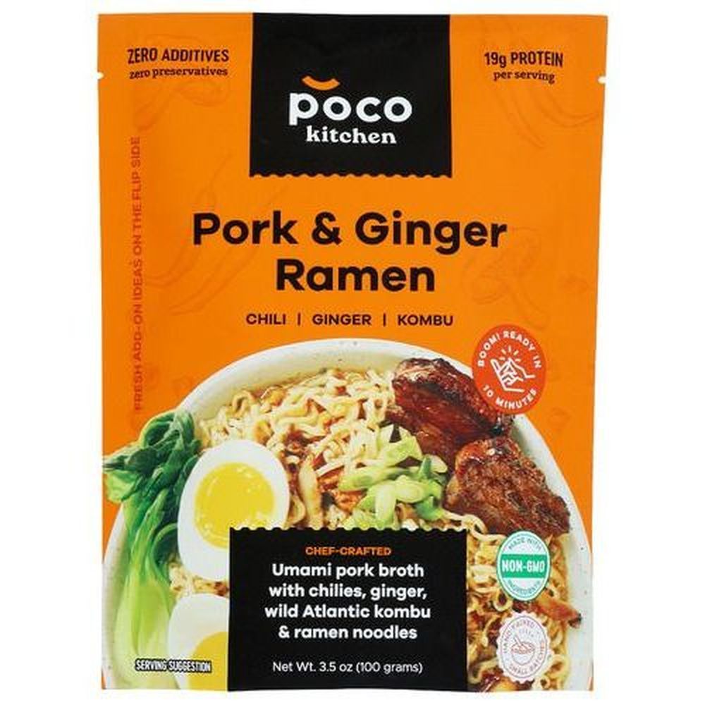 Poco Kitchen Pork And Ginger Ramen Noodle, 3.5 Ounce -- 10 Per Case