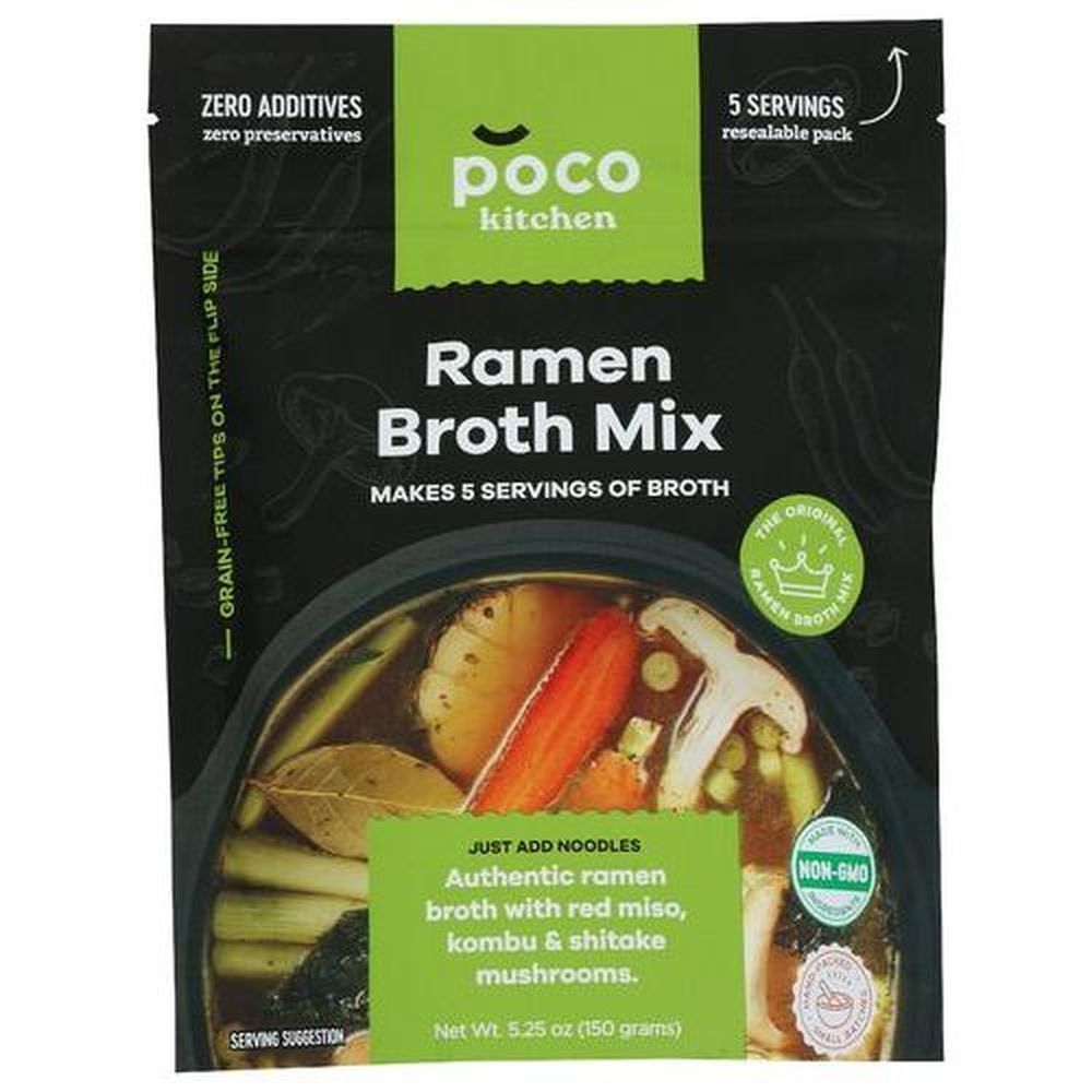 Poco Kitchen Pork And Ginger Ramen Broth Mix, 5.25 Ounce -- 10 Per Case