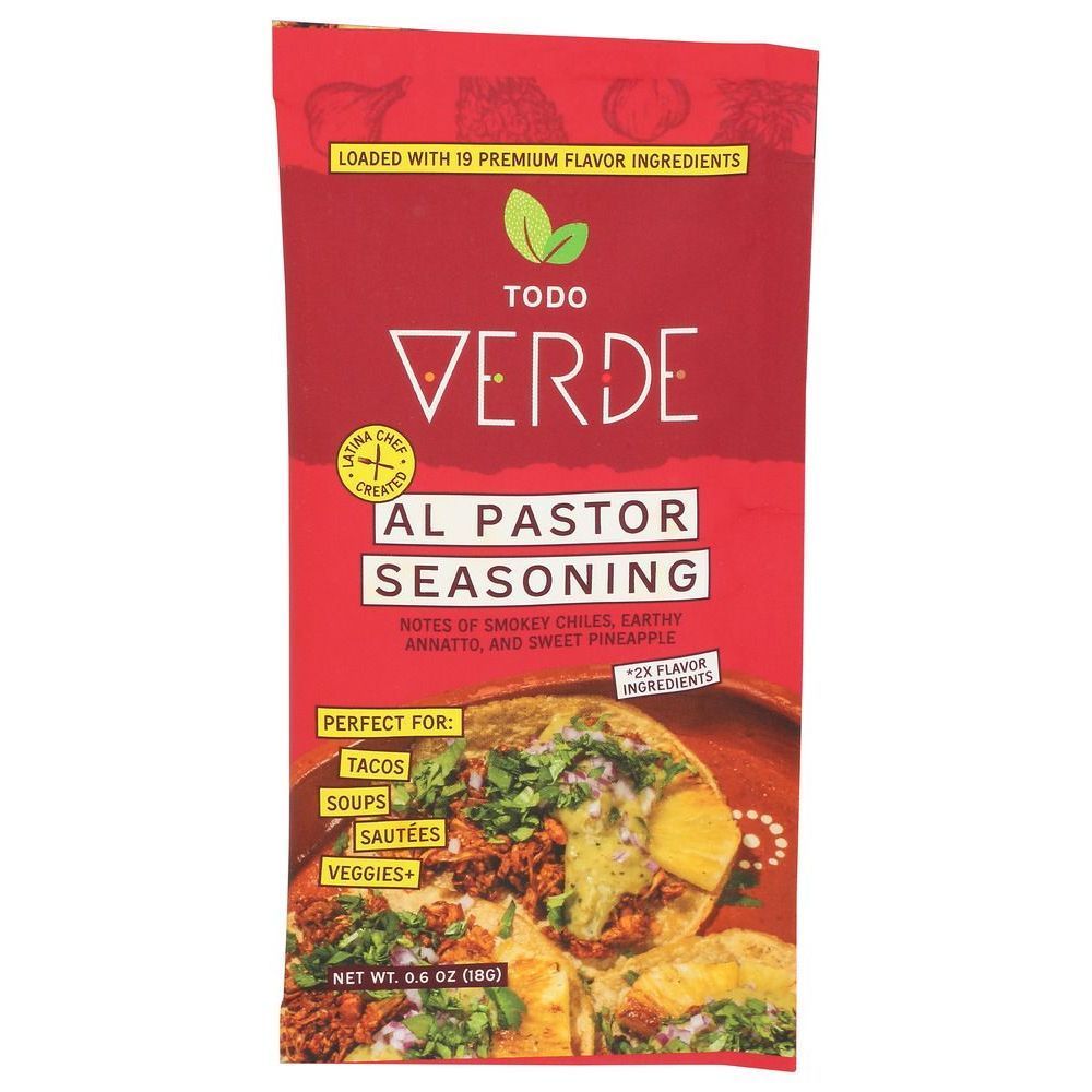 Todo Verde Al Pastor Taco Seasoning, 0.6 Ounce -- 12 Per Case