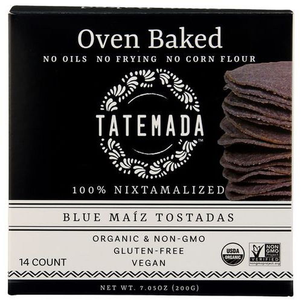 Tatemada Oven Baked Blue Maiz Tostadas, 200 Gram -- 6 Per Case
