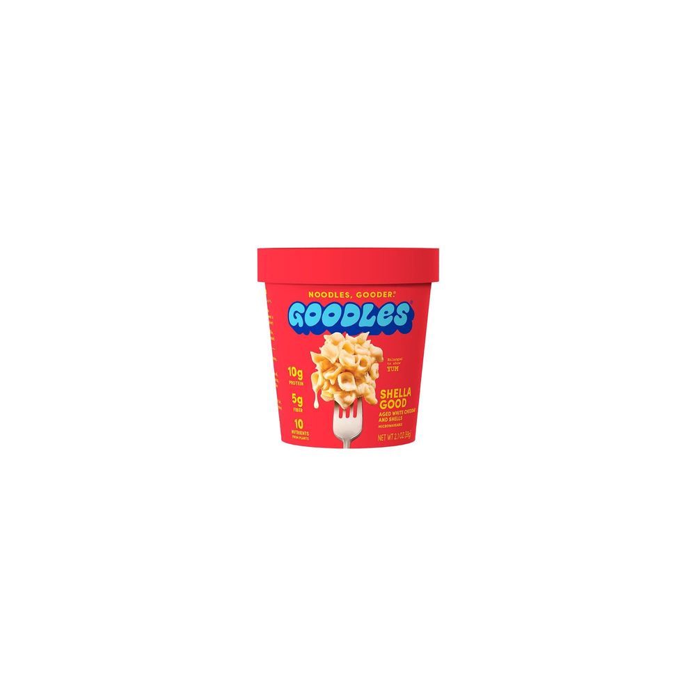 Goodles Shella Good Aged White Cheddar Mac And Cheese, 2.1 Ounce Cup -- 12 Per Case