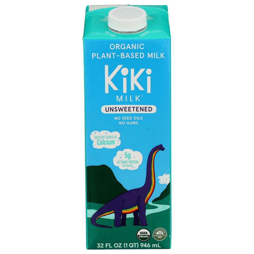 Kiki Organic Unsweetened Plant Based Milk, 32 Fluid Ounce -- 6 Per Case