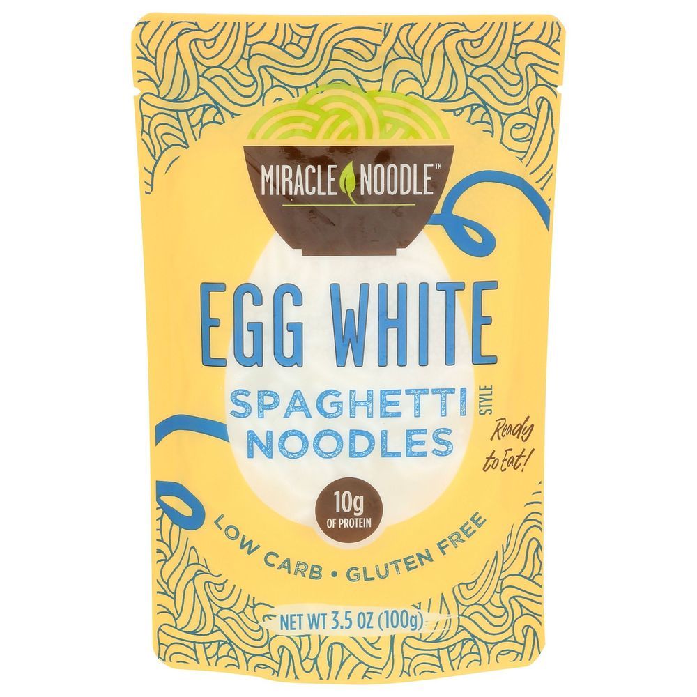 Miracle Noodle Egg White Spaghetti Style Noodles, 3.5 Ounce -- 6 Per Case