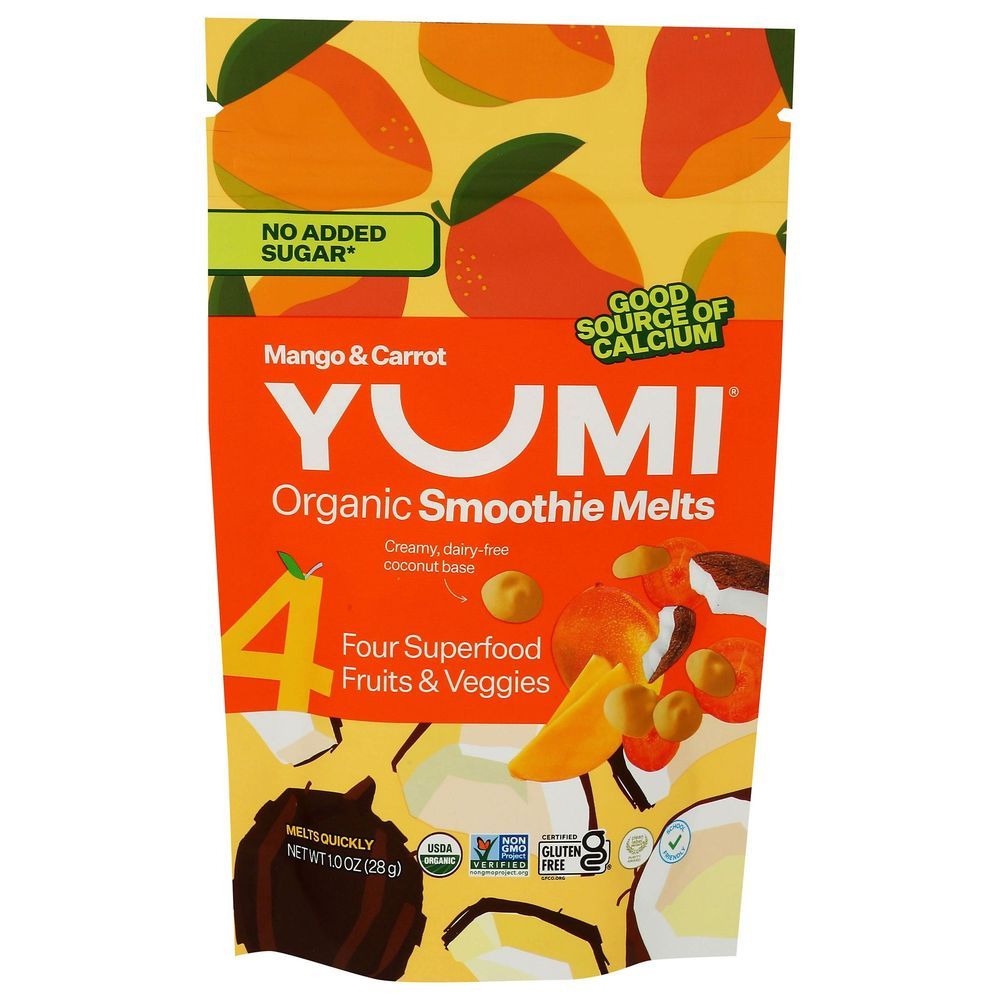 Yumi Organics Mango And Carrot Smoothie Melts, 1 Ounce -- 6 Per Case