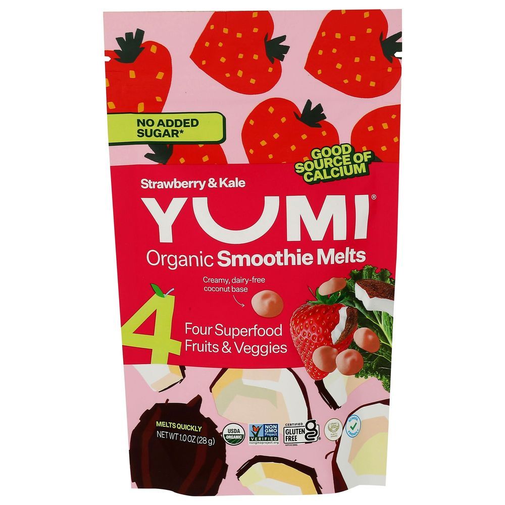 Yumi Organic Strawberry And Kale Smoothie Melts, 1 Ounce -- 6 Per Case
