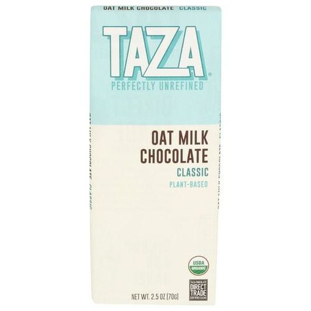 Taza Chocolate Classic Oat Milk Chocolate Bar, 2.5 Ounce -- 10 Per Case