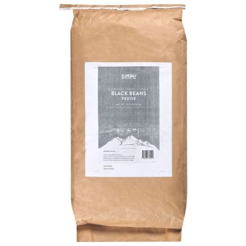 Simpli Regenerative Black Beans - Bulk, 25 Pound